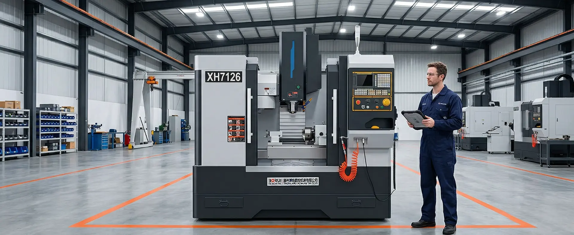 Fanuc High-Speed Linear Rail Metal Milling Machining Center Xh7126