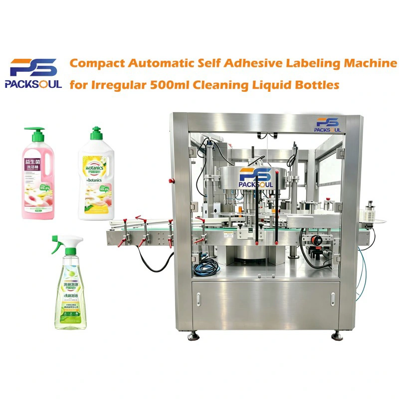 What Are the Key Features of a 500ml Irregular Cleaning Liquid Bottle Labeling Machine