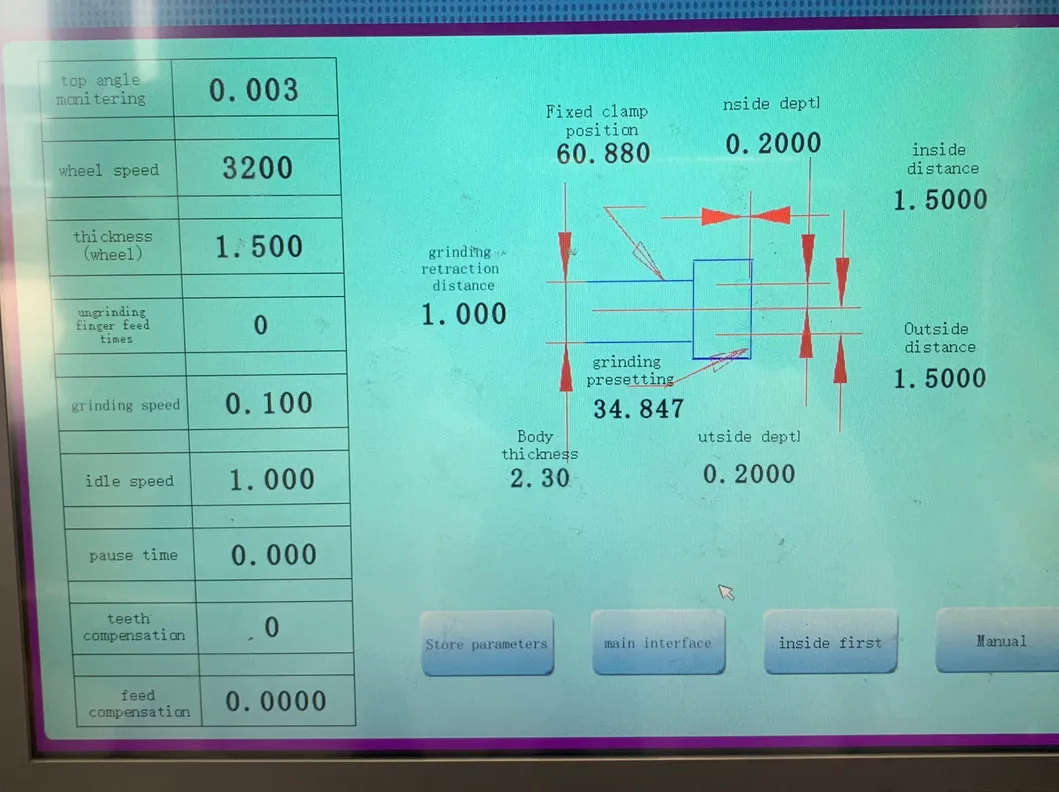 2222 CNC Turnning Side Grinding Machine