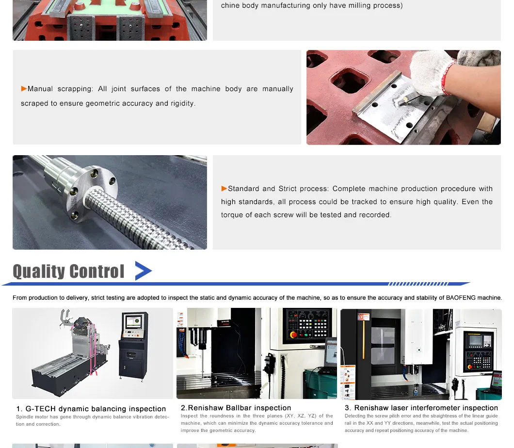 3 Axis 4 Axis 5 Axis Vertical CNC Milling Machine Vmc 1160 Machining Center