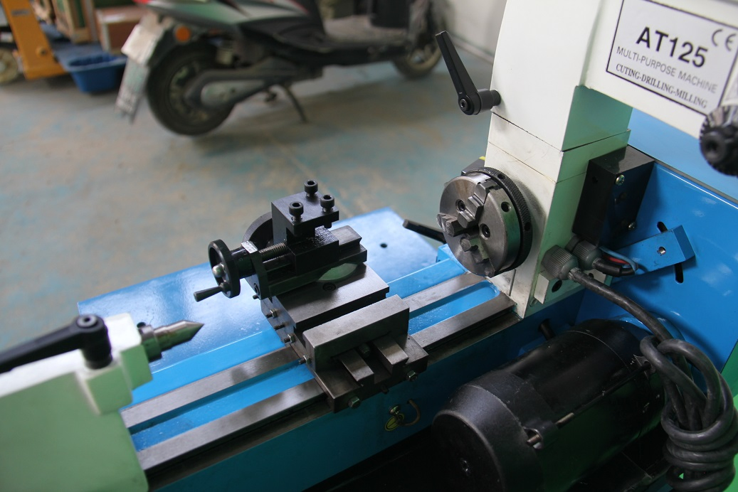 AT125 3 in 1 metal-cutting combo hobby lathe machine With CE Standard