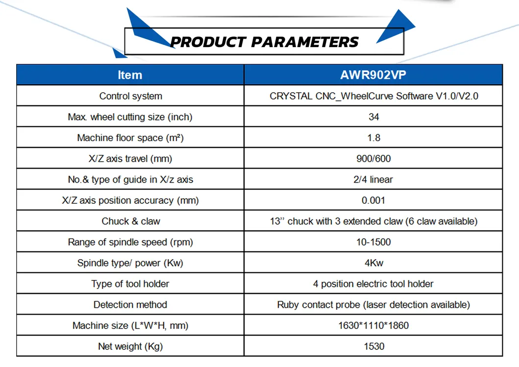Awr902vp Alloy Wheel Repair Equipment for Sale