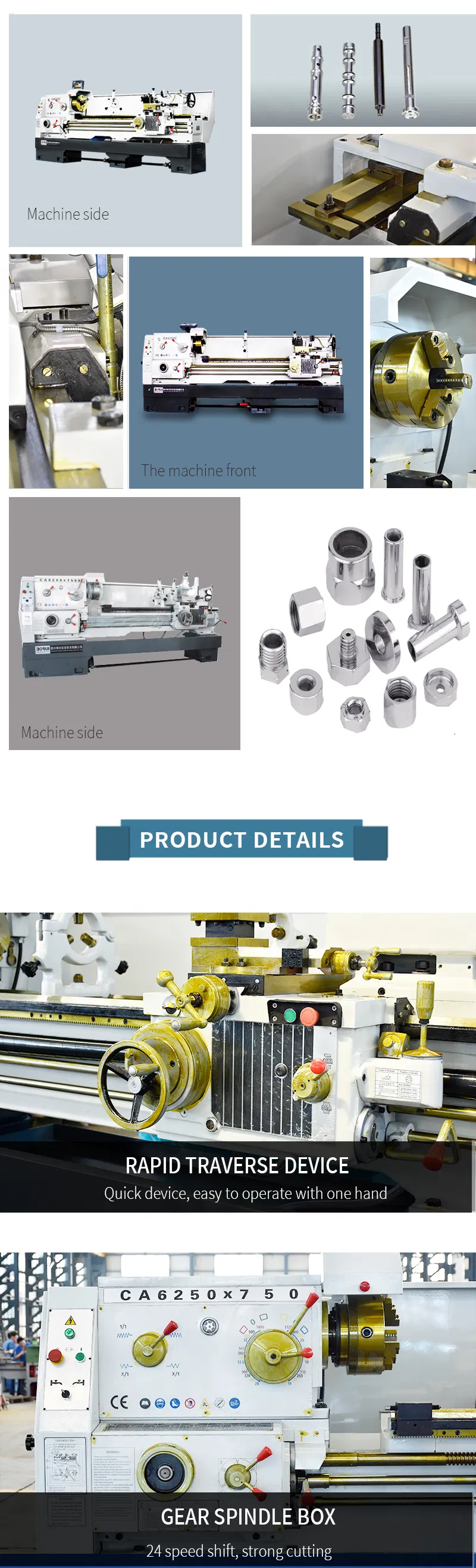 Ca6140, Ca6240 Lathe Machine Metal Lathe Machine
