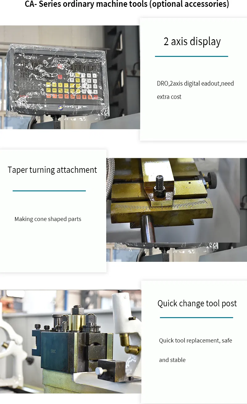 Ca6161 Conventional Manual Metal Horizontal Gap Bed Lathe Machine