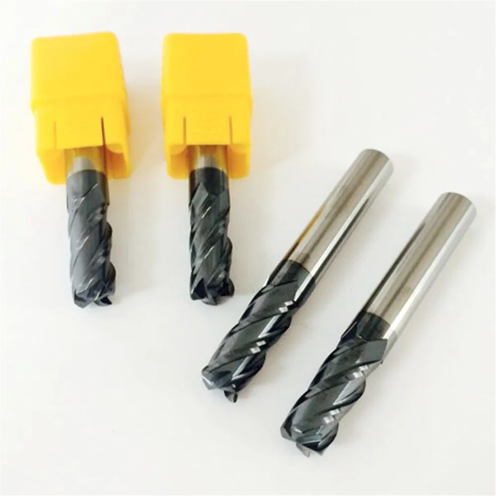 China Top Quality HRC55 4f Corner Raduis Cutting End Mills Metal