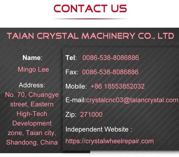 Crystal Diamond Cutting Rim Repair Lathe Awr902vp