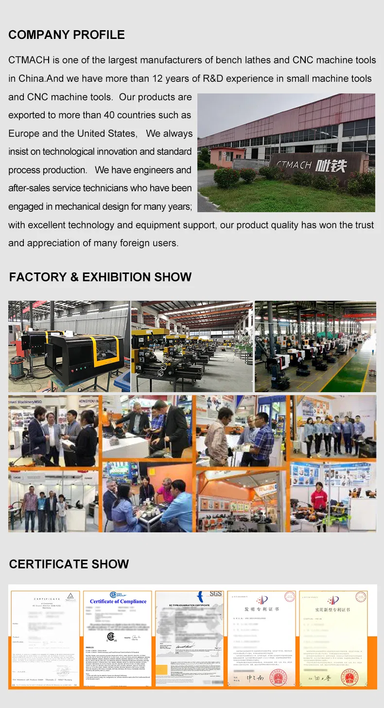 CT2930 Variable Speed Mini Metal Lathe Mill Combo Machine with Speed Display in China