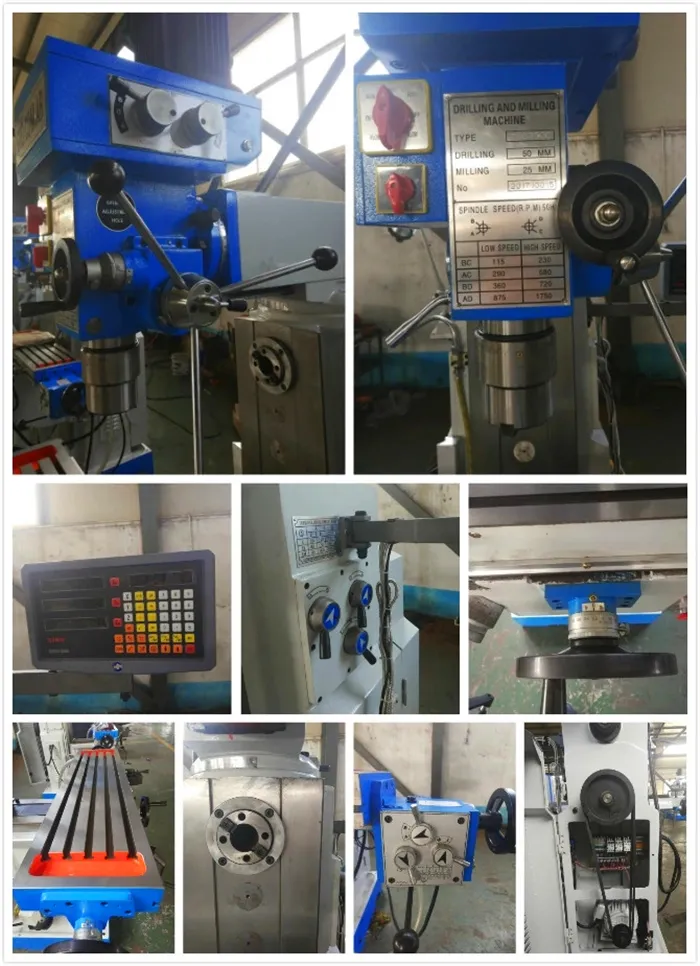 Zx Series Small Drilling Milling Machine Zx6350A Universal Drilling and Milling Machine