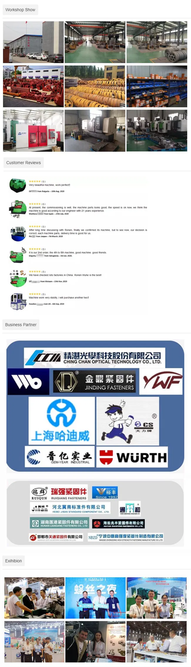 Four Axis Two Vibration M18 M20 M22 Flat Head Hex Nut 32b Threading Machine