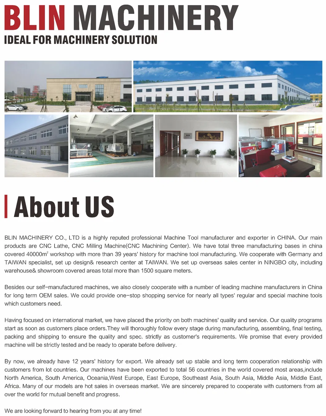 High Quality CNC Metal Lathe Machine, Precision Lathe (BL-CK6130/6132)