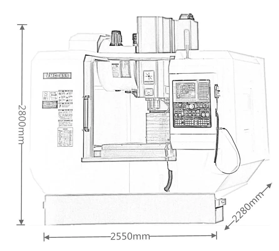 High-Speed Vertical Machining Center Vmc855