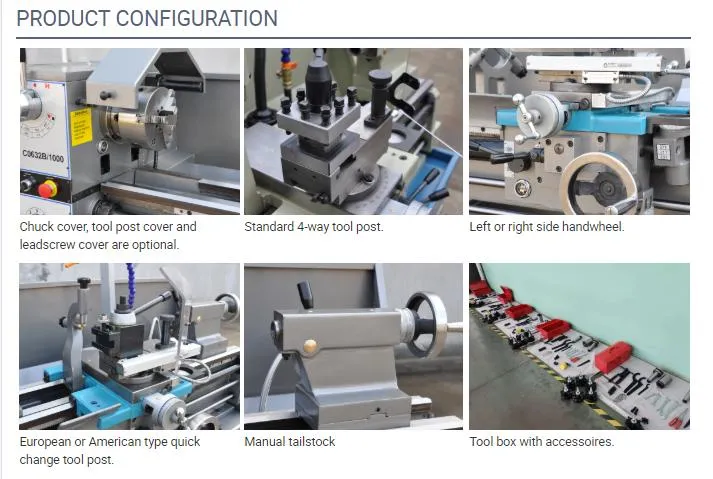 Low Price Manual CE Approved Cheap Machine 1440 Bench Lathe C0636b/1000