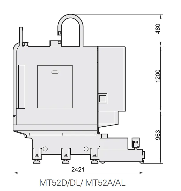 Mt52A Advanced Siemens-System High-Speed CNC Drilling and Milling Lathe