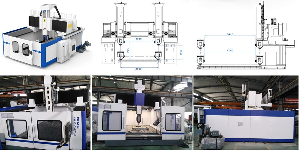 Pratic Gantry Machining Center with High Precision for Aircraft Parts Making