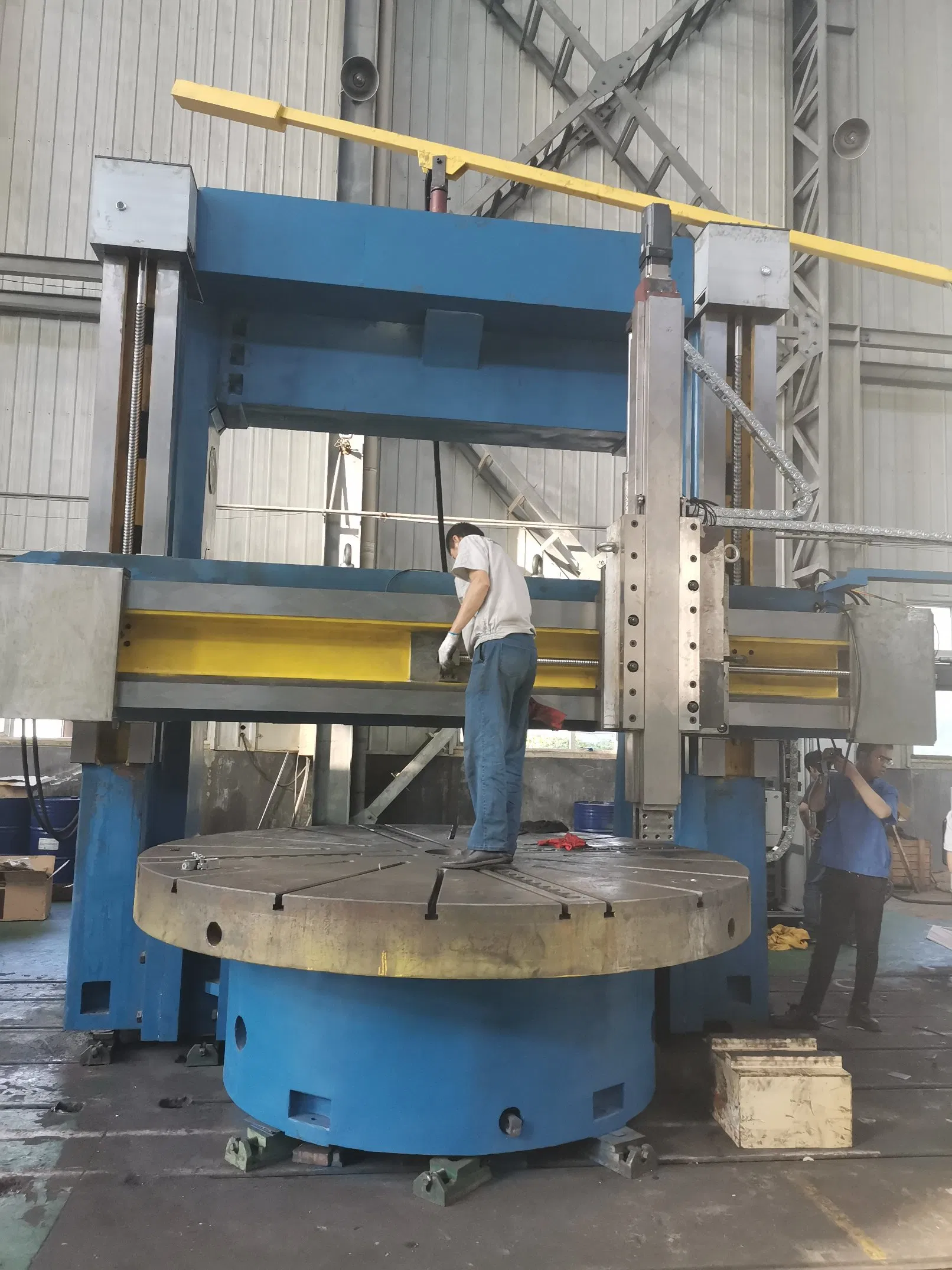 Professional CNC Vertical Lathe with Double Columns for 32 Ton Disc Part Ck5240