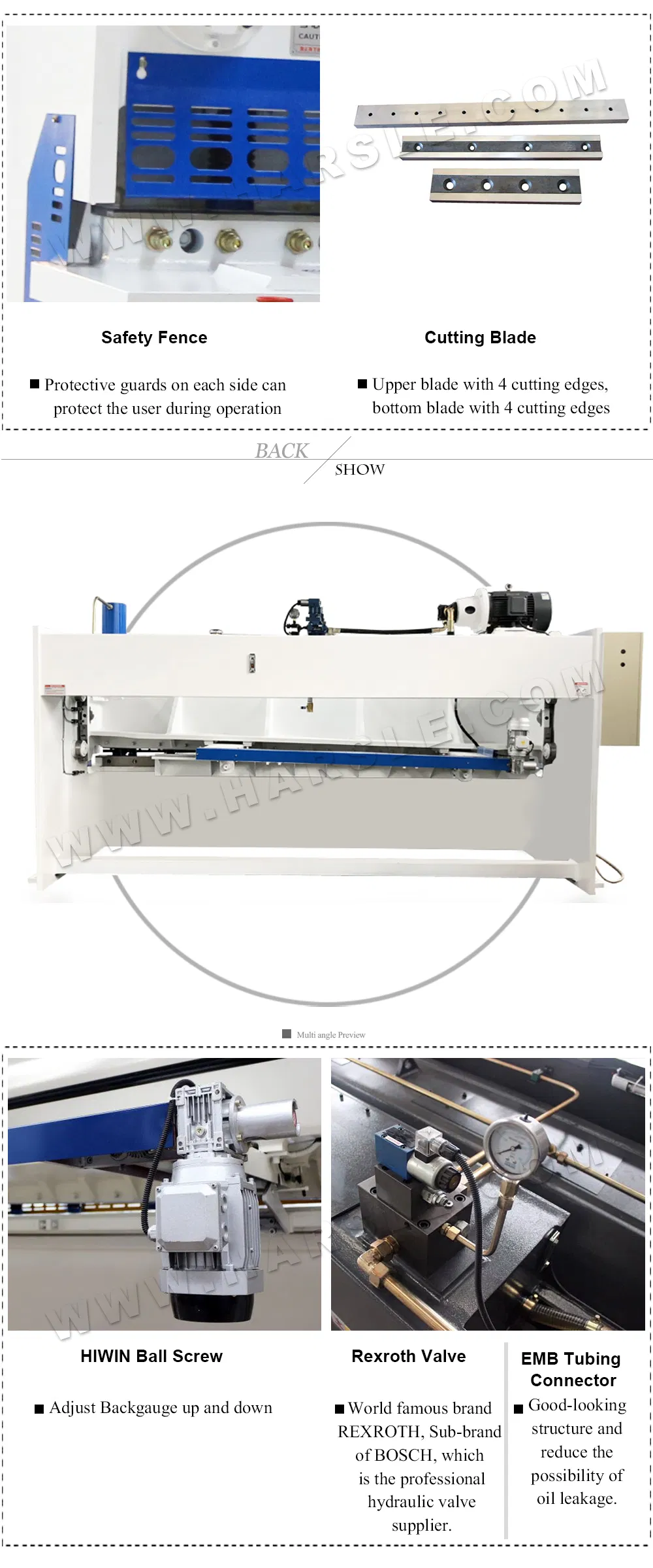 QC11K Hydraulic Guillotine Shearing Machine Widely Praised China Brand