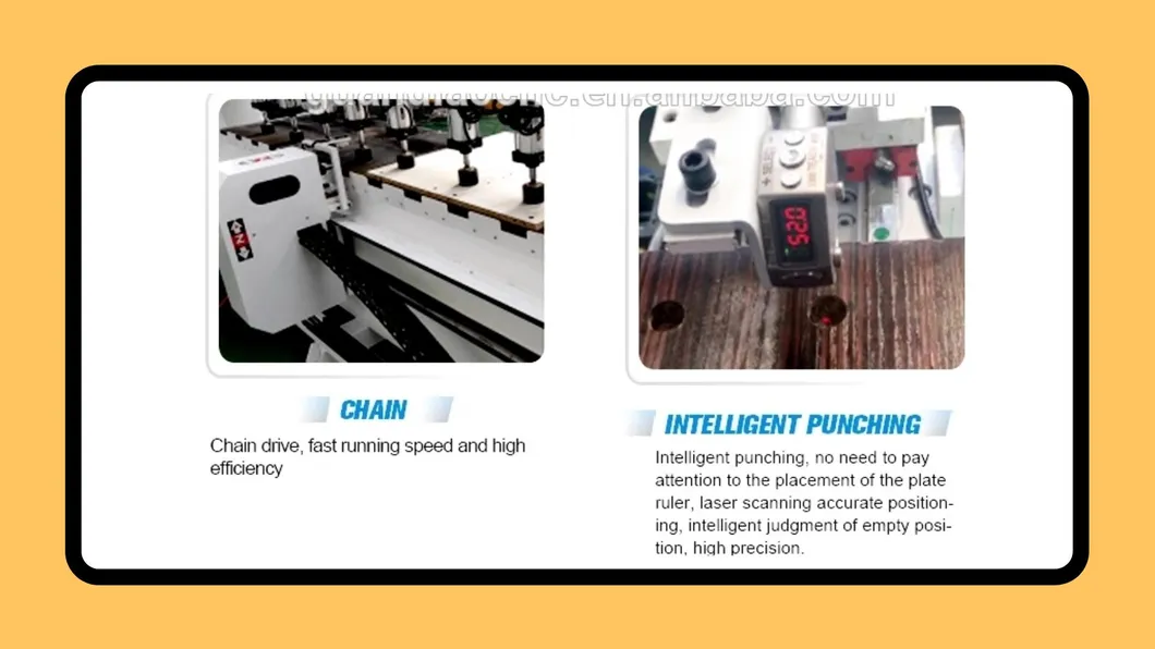 Side Hole Wood Furniture Punching Laser Drilling Machine/ Woodworking CNC Side Hole Puncher