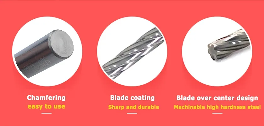 Standard Carbide spiral Flute Reamers for Aluminium in Stocks