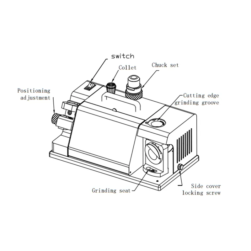 Tx- Z20 3-20 mm Easy Operating Customizavle Electric Drill Bit Sharpener