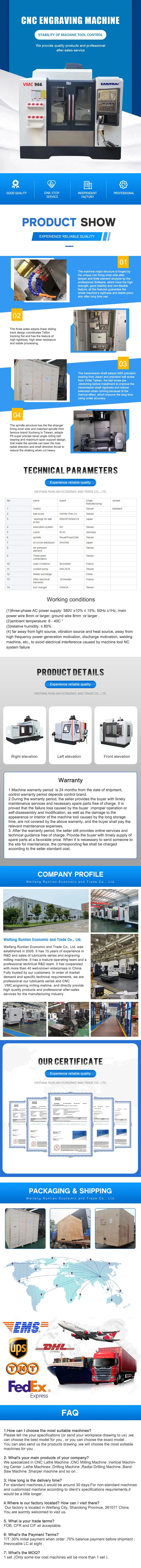 Vertical Machining Center Vmc 855# with Mitsubishi System