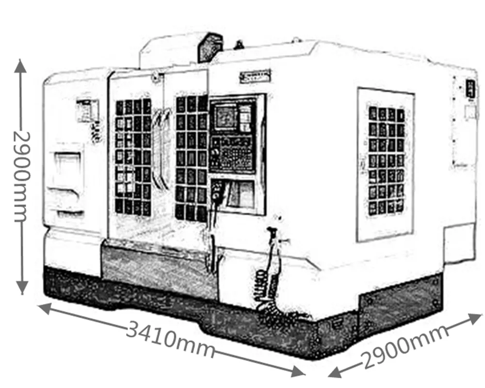 Vmc1380 Fanuc CNC Milling Machine Tool Vmc Vertical Machining Center with 24 Tools