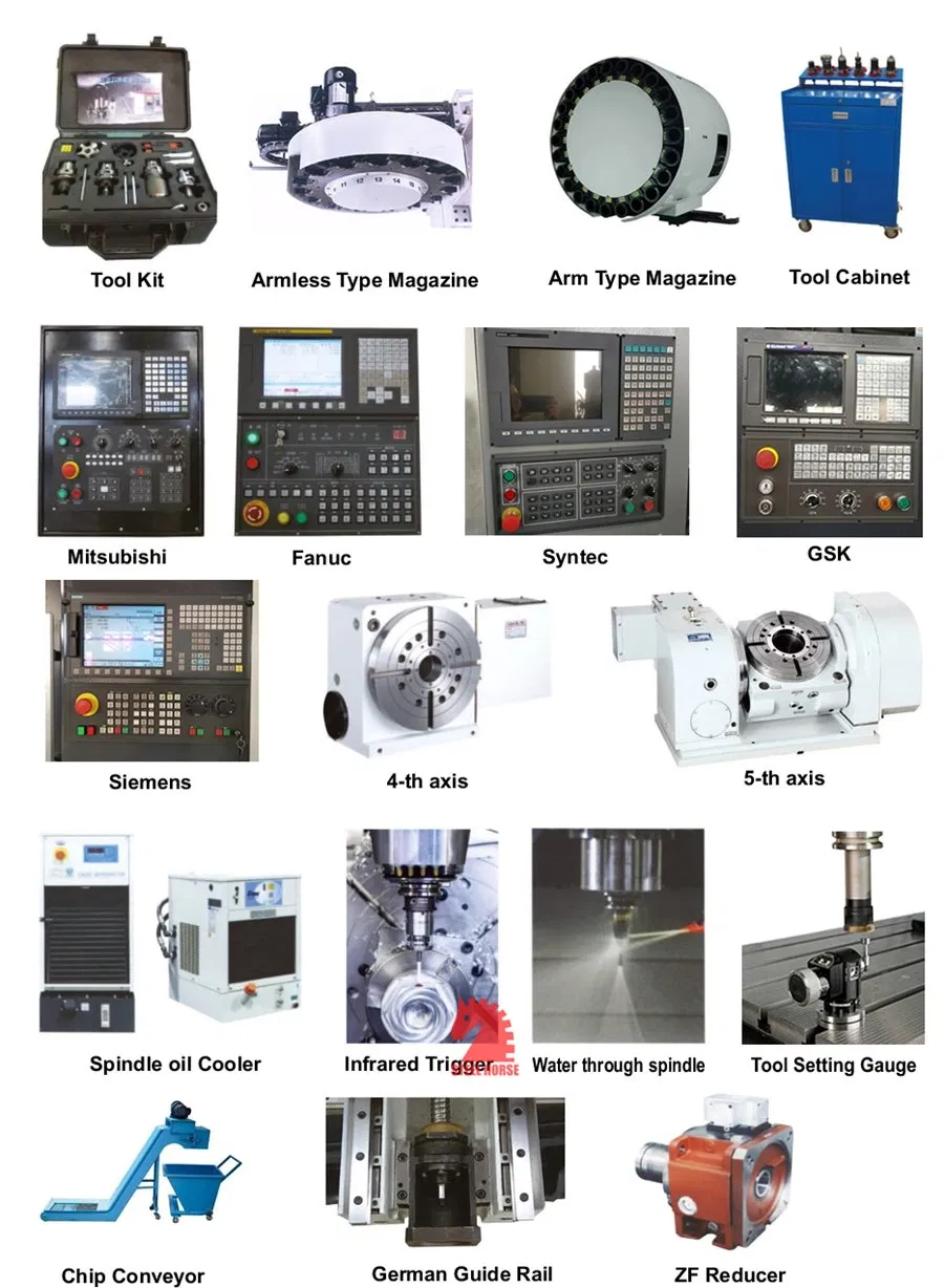 Vmc850 3 4 Axis Vmc Vertical Metal Machining CNC Machine Center