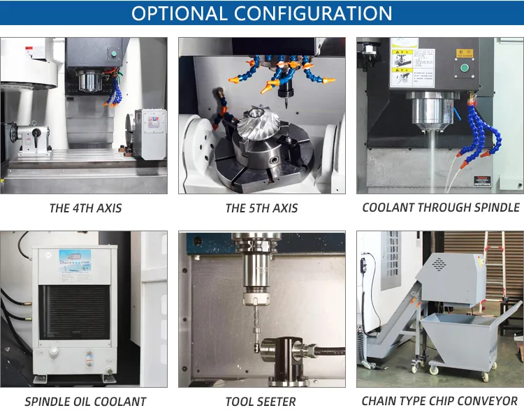 Vmc850 CNC 5 Axis Machining Center Vertical and Horizontal Type CNC Machining Center Price